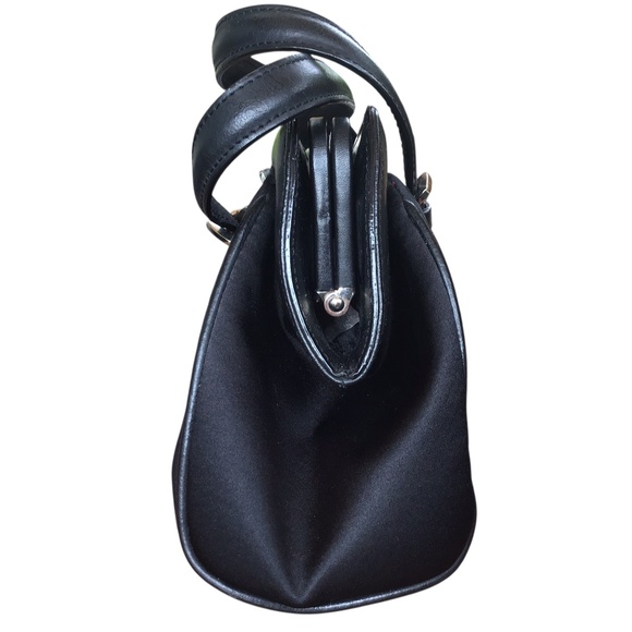 Karen Millen Black Silk Embroidered Bag - Picture 9 of 16